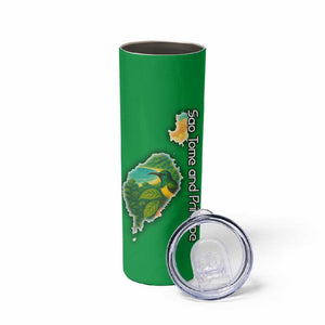 Sao Tome and Principe Skinny Tumbler Tropical Island Bird and Cocoa Forest - African Pride