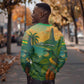 Sao Tome and Principe Sweatshirt Tropical Island Bird and Cocoa Forest - African Pride