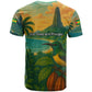 Sao Tome and Principe T shirt Tropical Island Bird and Cocoa Forest - African Pride