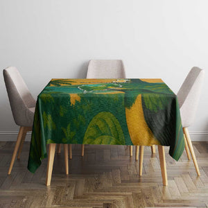 Sao Tome and Principe Tablecloth Tropical Island Bird and Cocoa Forest - African Pride