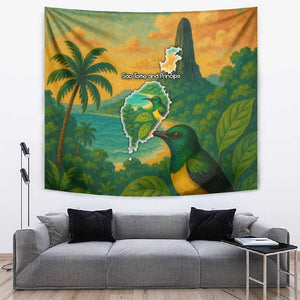 Sao Tome and Principe Tapestry Tropical Island Bird and Cocoa Forest - African Pride