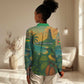 Sao Tome and Principe Women Casual Shirt Tropical Island Bird and Cocoa Forest - African Pride