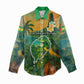 Sao Tome and Principe Women Casual Shirt Tropical Island Bird and Cocoa Forest - African Pride