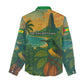Sao Tome and Principe Women Casual Shirt Tropical Island Bird and Cocoa Forest - African Pride
