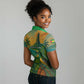 Sao Tome and Principe Women Polo Shirt Tropical Island Bird and Cocoa Forest - African Pride