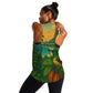 Sao Tome and Principe Women Racerback Tank Tropical Island Bird and Cocoa Forest - African Pride