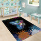 Where the Sunbird Sings Area Rug Sao Tome and Principe Flag - Color Splash Art - African Pride