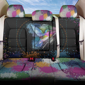 Where the Sunbird Sings Back Car Seat Cover Sao Tome and Principe Flag - Color Splash Art - African Pride