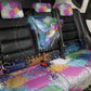Where the Sunbird Sings Back Car Seat Cover Sao Tome and Principe Flag - Color Splash Art - African Pride