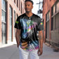 Where the Sunbird Sings Baseball Jersey Sao Tome and Principe Flag - Color Splash Art - African Pride