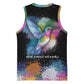 Where the Sunbird Sings Basketball Jersey Sao Tome and Principe Flag - Color Splash Art - African Pride