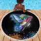 Where the Sunbird Sings Beach Blanket Sao Tome and Principe Flag - Color Splash Art - African Pride