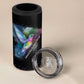 Where the Sunbird Sings 4 in 1 Can Cooler Tumbler Sao Tome and Principe Flag - Color Splash Art - African Pride
