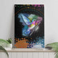 Where the Sunbird Sings Canvas Wall Art Sao Tome and Principe Flag - Color Splash Art - African Pride