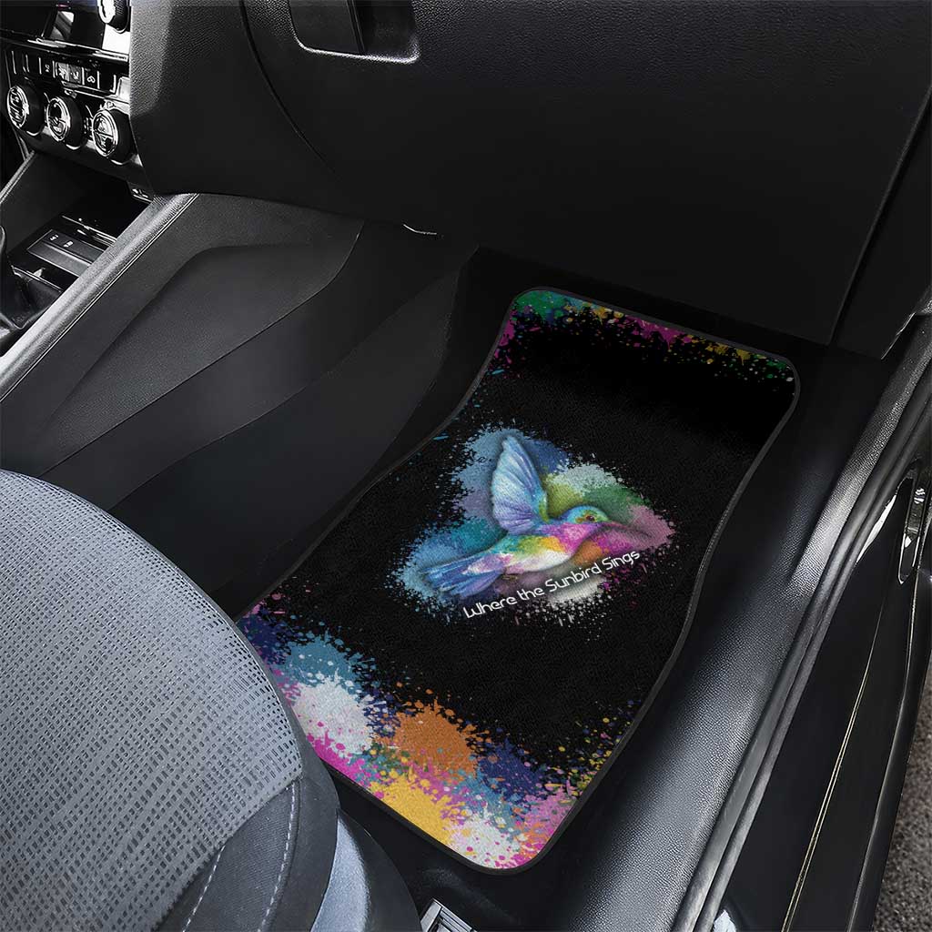Where the Sunbird Sings Car Mats Sao Tome and Principe Flag - Color Splash Art - African Pride