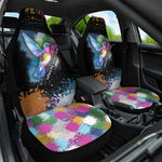 Where the Sunbird Sings Car Seat Cover Sao Tome and Principe Flag - Color Splash Art - African Pride