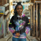 Where the Sunbird Sings Hoodie Sao Tome and Principe Flag - Color Splash Art - African Pride