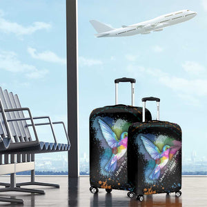 Where the Sunbird Sings Luggage Cover Sao Tome and Principe Flag - Color Splash Art - African Pride