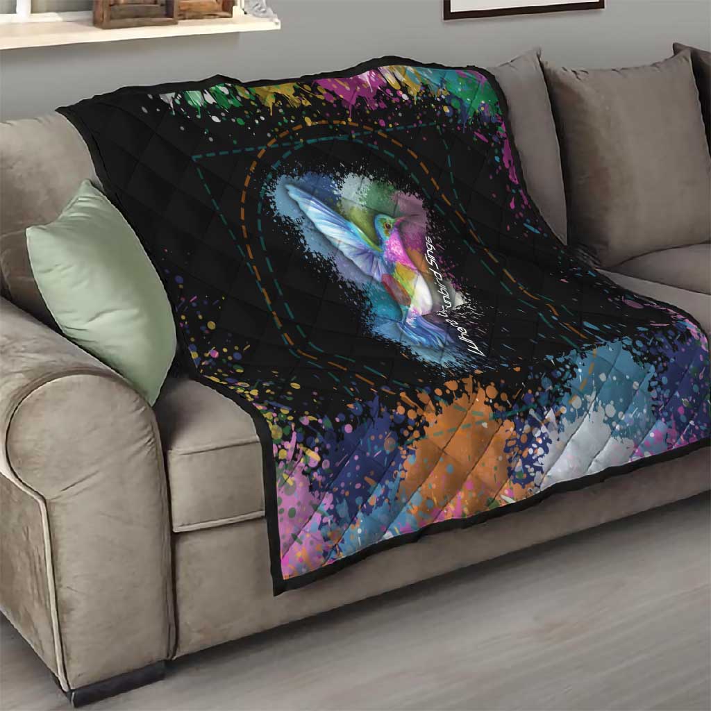 Where the Sunbird Sings Quilt Sao Tome and Principe Flag - Color Splash Art - African Pride