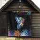 Where the Sunbird Sings Quilt Sao Tome and Principe Flag - Color Splash Art - African Pride
