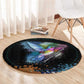 Where the Sunbird Sings Round Carpet Sao Tome and Principe Flag - Color Splash Art - African Pride