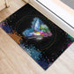 Where the Sunbird Sings Rubber Doormat Sao Tome and Principe Flag - Color Splash Art - African Pride