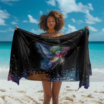 Where the Sunbird Sings Sarong Sao Tome and Principe Flag - Color Splash Art - African Pride