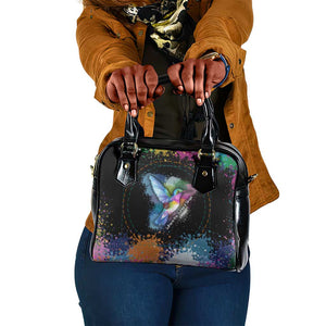 Where the Sunbird Sings Shoulder Handbag Sao Tome and Principe Flag - Color Splash Art - African Pride