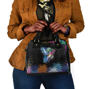 Where the Sunbird Sings Shoulder Handbag Sao Tome and Principe Flag - Color Splash Art - African Pride