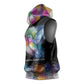 Where the Sunbird Sings Sleeveless Hoodie Sao Tome and Principe Flag - Color Splash Art - African Pride