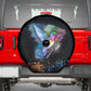Where the Sunbird Sings Spare Tire Cover Sao Tome and Principe Flag - Color Splash Art - African Pride