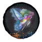 Where the Sunbird Sings Spare Tire Cover Sao Tome and Principe Flag - Color Splash Art - African Pride