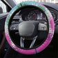 Where the Sunbird Sings Steering Wheel Cover Sao Tome and Principe Flag - Color Splash Art - African Pride