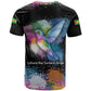 Where the Sunbird Sings T shirt Sao Tome and Principe Flag - Color Splash Art - African Pride