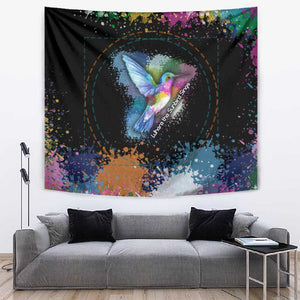 Where the Sunbird Sings Tapestry Sao Tome and Principe Flag - Color Splash Art - African Pride
