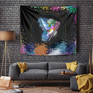 Where the Sunbird Sings Tapestry Sao Tome and Principe Flag - Color Splash Art - African Pride