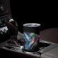 Where the Sunbird Sings Tumbler Cup Sao Tome and Principe Flag - Color Splash Art - African Pride