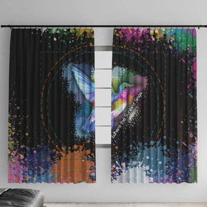 Where the Sunbird Sings Window Curtain Sao Tome and Principe Flag - Color Splash Art - African Pride