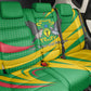 Sao Tome and Principe National Emblem Back Car Seat Cover Green Yellow Flag Pattern - African Pride