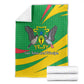 Sao Tome and Principe National Emblem Blanket Green Yellow Flag Pattern - African Pride