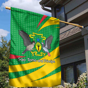 Sao Tome and Principe National Emblem Garden Flag Green Yellow Flag Pattern - African Pride