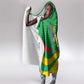Sao Tome and Principe National Emblem Hooded Blanket Green Yellow Flag Pattern - African Pride