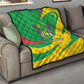 Sao Tome and Principe National Emblem Quilt Green Yellow Flag Pattern - African Pride