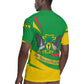 Sao Tome and Principe National Emblem Rugby Jersey Green Yellow Flag Pattern - African Pride