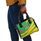 Sao Tome and Principe National Emblem Shoulder Handbag Green Yellow Flag Pattern - African Pride