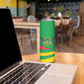 Sao Tome and Principe National Emblem Skinny Tumbler Green Yellow Flag Pattern - African Pride