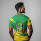 Sao Tome and Principe National Emblem T shirt Green Yellow Flag Pattern - African Pride