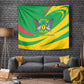 Sao Tome and Principe National Emblem Tapestry Green Yellow Flag Pattern - African Pride