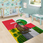 Jungle Spirit Monkey Area Rug Sao Tome and Principe Tropical Flag Color - African Pride