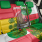 Jungle Spirit Monkey Back Car Seat Cover Sao Tome and Principe Tropical Flag Color - African Pride